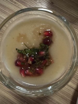 Sunchoke bisque   at Somebody People in Denver