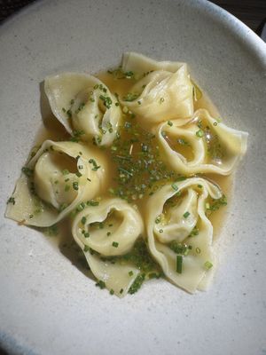 Tortellini (stuffed with potato like a pierogi)  at Somebody People in Denver