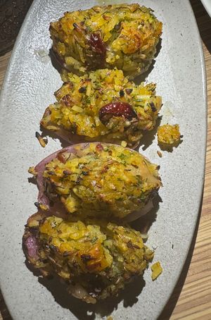 Stuffed onions  at Somebody People in Denver