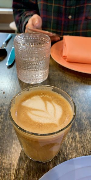 Oat Milk Latte at Somebody People in Denver