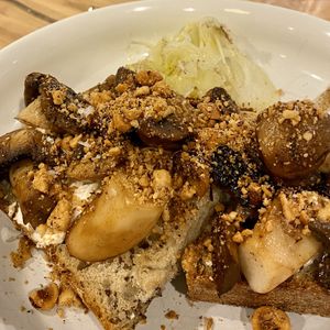 Mushy toast at Somebody People in Denver