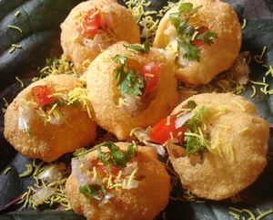 Special vegan Indian snacks called Pani puri at Bollywood Taco in Jinan