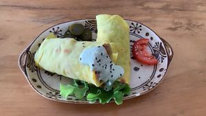 The wraps are my favorite  at Foods & Roots in Koh Phangan