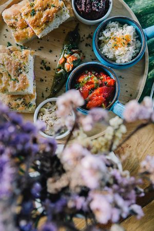 Mezze Plates at Foods & Roots in Koh Phangan