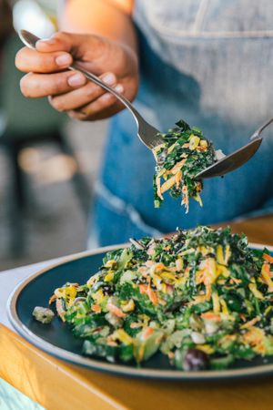 Incredible Salads at Foods & Roots in Koh Phangan
