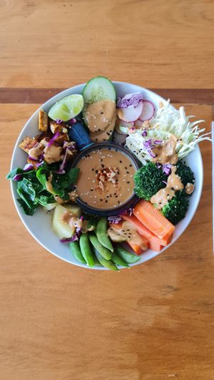 QUINOA GADO GADO BOWL at Foods & Roots in Koh Phangan