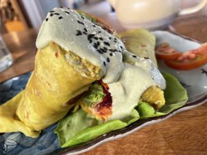 Avocado wrap   at Foods & Roots in Koh Phangan