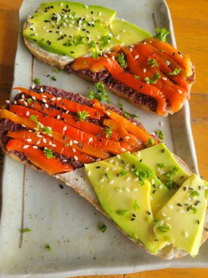 Avo toast and... at Foods & Roots in Koh Phangan