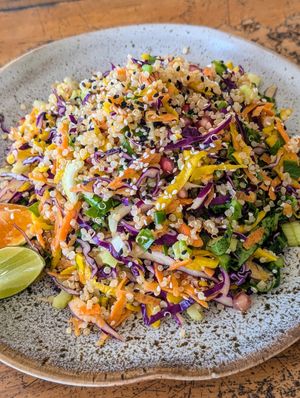 Quinoa salad at Foods & Roots in Koh Phangan