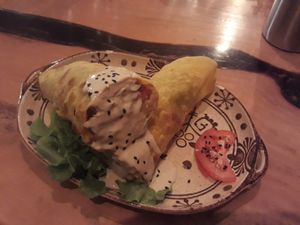 Falalel wrap at Foods & Roots in Koh Phangan