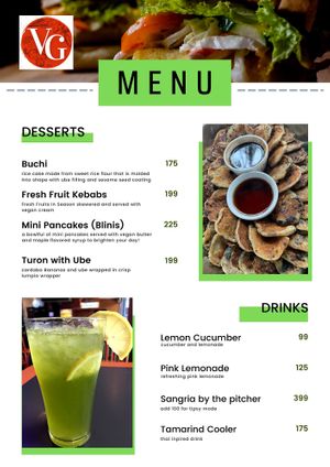 Updated Menu at Veggie Guys in Quezon City