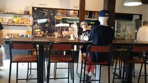 Interior - social distancing dummies ;) at The Brewers in Hiraizumi