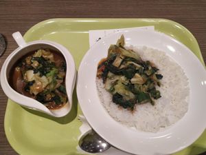 Veg curry option 1 with vegetable toppings at Mumin in Tokyo