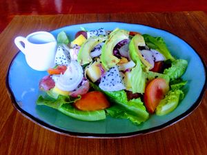 Sa-Lad_Pak (Fruit and Vegetable Salad with Avocado) at Rakpak in Koh Samui