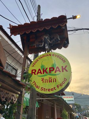 Rak Pak sign at Rakpak in Koh Samui