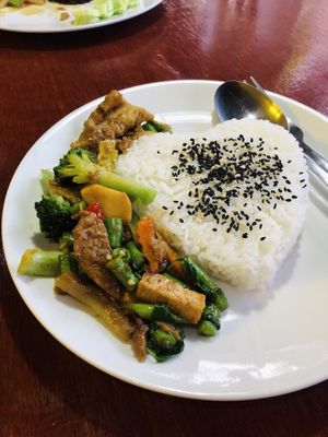 Phad Krapao Pak at Rakpak in Koh Samui