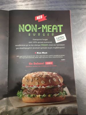 Good meat free burger  at HER - Goody's Burger House - B9 in Crete