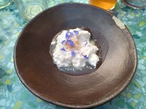 Citrusy pre-dessert at Bleu Canard in Lille