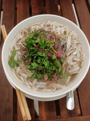 Mushroom pho at Khong Vegan Restaurant  in Da Nang