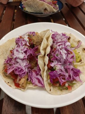 KFC Tacos at Khong Vegan Restaurant  in Da Nang