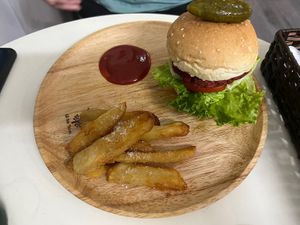 Beet Burger  at Khong Vegan Restaurant  in Da Nang