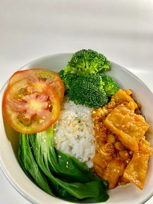 The Lemongrass Rice Bowl at Khong Vegan Restaurant  in Da Nang