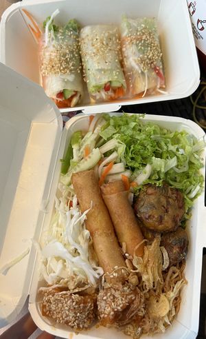 Summer Noodles & Summer Rolls   at Khong Vegan Restaurant  in Da Nang
