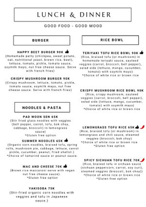 
This is our newest menu.
 at Khong Vegan Restaurant  in Da Nang