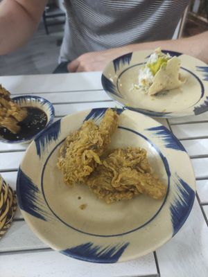 Fried mushrooms at Khong Vegan Restaurant  in Da Nang