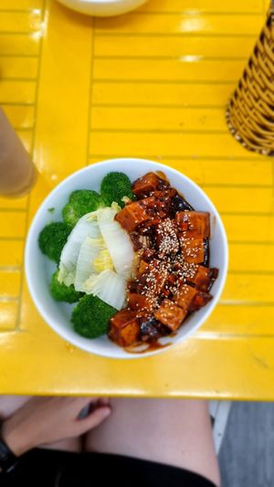 Spicy Sichuan Tofu Rice at Khong Vegan Restaurant  in Da Nang