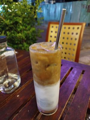 Cold Cashew Coffee at Khong Vegan Restaurant  in Da Nang