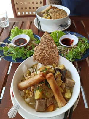 Mi Quang at Khong Vegan Restaurant  in Da Nang