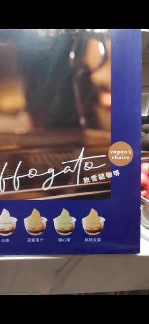 Different vegan choices available each day at DAMA in Kowloon