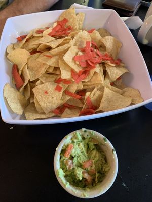 Chips and guac  at Cafe Brazil in Dallas