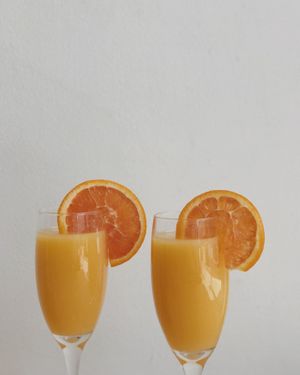 Mimosas  at The Tipsy Muse Café in Fredericton
