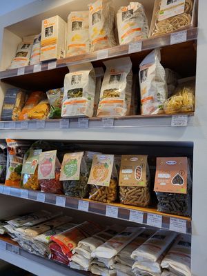 Vegan pasta gluten free at FOOD Mercearia Biológica in Lisbon