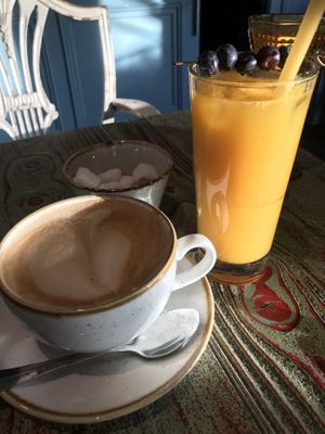 cappuccino with oat milk  at Gourmet Food Parlour - Santry in Dublin
