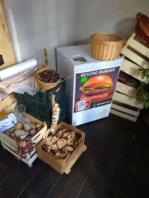 Freezer at ToBio Vegan Shop in Naples