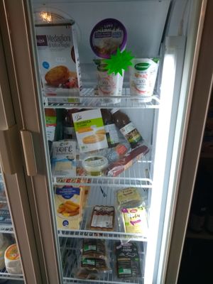 Their fridge2 at ToBio Vegan Shop in Naples