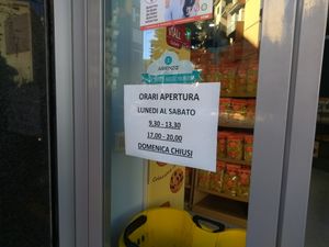 Outside at Pianeta Senza Glutine in Naples