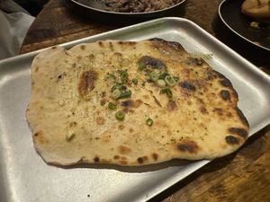 Garlic flatbread  at Turtle Bay in Leamington Spa