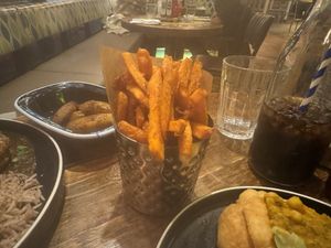 Sweet potato fries  at Turtle Bay in Leamington Spa