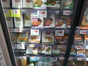 Vegan burger steaks at Sole 365 in Naples