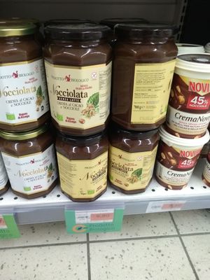 Vegan Organic nocciolata (senza latte, without milk) 700g for 6,60euros at Sole 365 in Naples