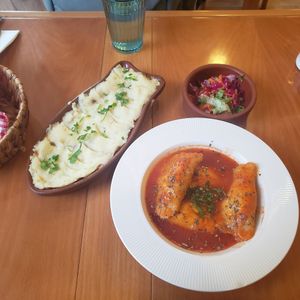 Red thing is interesting, potato one is pretty regular at Gabo Kitchen in Ankara