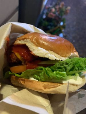 Beyond classic with cheese and bacon
 at Smokey Greens in Berlin