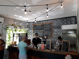 Lovely dining atmosphere at Mama Pacha in San Juan