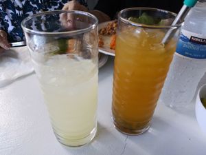 Lemonade with ginger at Mama Pacha in San Juan