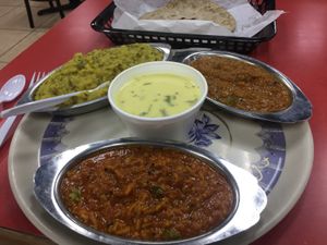 Gujarati plate  at Khasiyat in Orlando