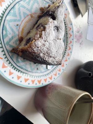 Lemon blueberry cake  at Little Big House in Thessaloniki